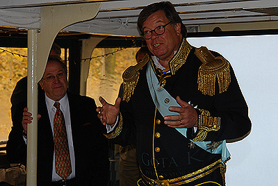Chairman Osterlund tells of the Gota Canal in Sweden