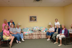 Craft Club with quilts