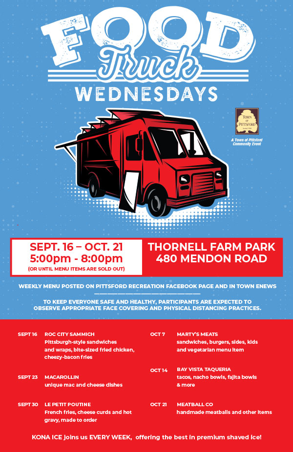 Food Truck Wednesdays Menu